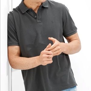 Men’s polo shirt size M Blue super soft by American eagle